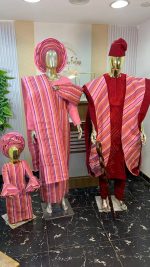Vintage Complete Asooke for Family of 3