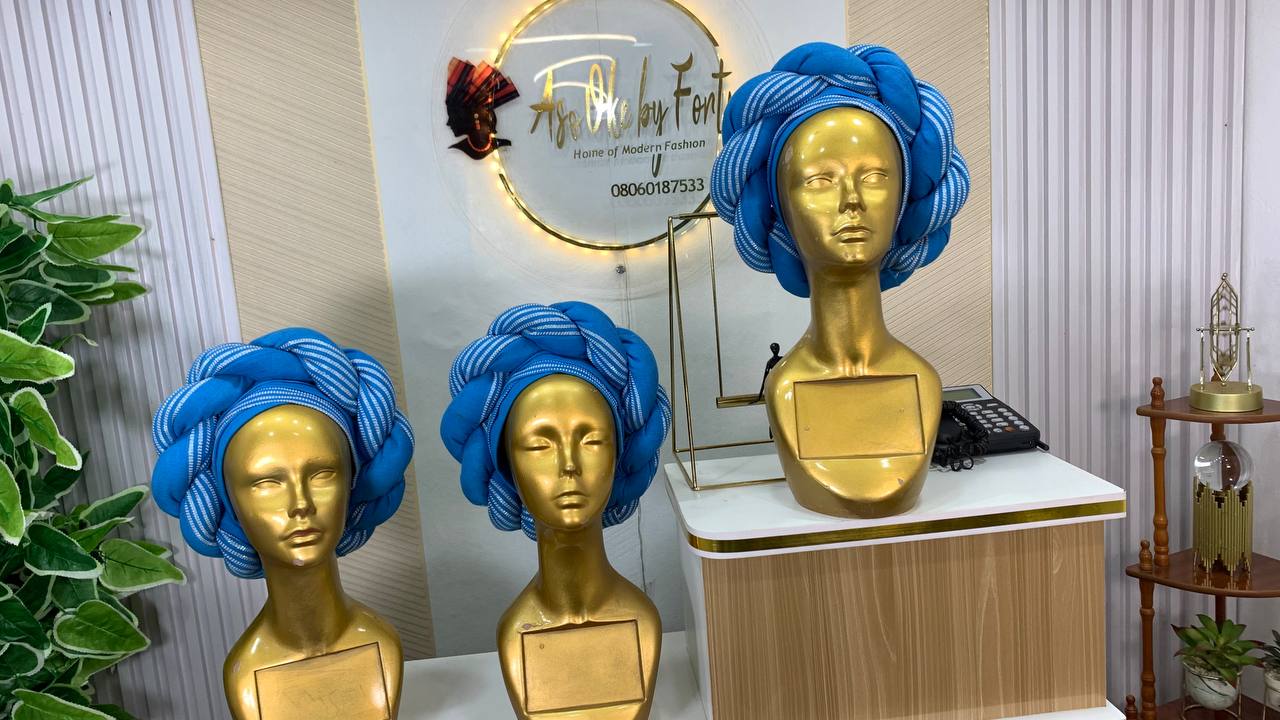 Turban Asooke Autogele blue