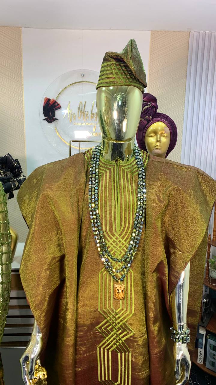 Metallic Asooke for Couple - Image 3